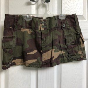Camo Mini Skirt London Jeans Size 12